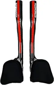Strength Aero Bars TT Bike Armrest Handlebars Carbon Fiber Aerobar Triathlon 340mm Red Gloss