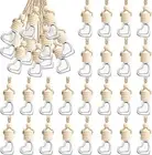 50 Pcs Hanging Car Air Freshener Car Diffuser Bottles Empty Glass Perfume Bot...