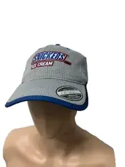 SNICKERS ICE CREAM ~ Embroidered Woven Gray Performance Quick Dry Golf Hat ~NEW