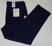 DOCKERS Men's Comfort Knit Chino Straight Fit Pants Navy 36X32 New