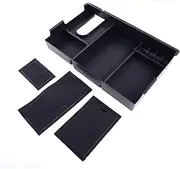 ABS Car Center Console Storage Box Arm Rest Glove Tray Case, for Tundra, 2014 2015 2016 2017 2018 Car Center Console Organizer