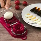 PP Egg Cutter Multifunctional Luncheon Meat Cutter New Egg Slicer Sectioner