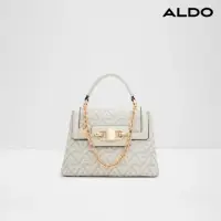 在飛比找momo購物網優惠-【ALDO】CARONELLE-典雅A字圖案手提包-女包(白