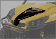 NEW CAN-AM MAVERICK 1000R 13 - 17 BLACK PLASTIC VENTED HOOD MAX