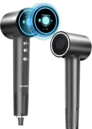 NEW! Brushless Ionic Hair Dryer with Display Screen, OHJUMP Model MY30L. Black