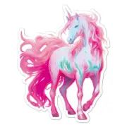 Pink Unicorn Sticker Decal