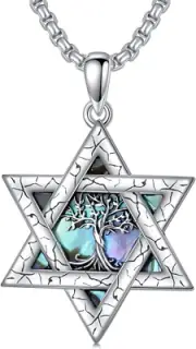 925 Sterling Silver Tree of Life Pendant Necklace Jewelry Gifts for Men Women