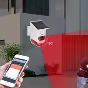 WiFi Solar Alarm Outdoor Motion Sensor Long Control Distance 120dB Sound