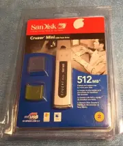 SanDisk Cruzer Micro 512MB USB Flash Drive (USB2.0 Portable) SDCZ2-512-A10 NEW