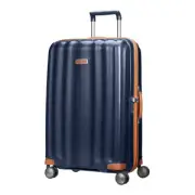 NEW Samsonite Lite-Cube DLX Spinner Case Midnight Blue 76cm