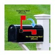 Mailbox Flag Mailbox Supplies Practical Mailbox Signal Durable Upgrade Universal Sturdy for Outdoor Red
