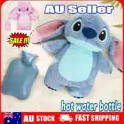 500ML Stitch Hot Water Bottle Soft Winter Plush Warm Hand Bag Home Water FilliBH