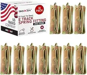 BoxerTool 10 Pack Loose E-Track Spring Fitting 5,000lbs Heavy Duty Steel Fitting Inserts Into E Tracks - Commercial Grade - Tie Down Straps - Trucks, Trailer, Garage, Logistic Straps