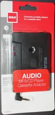 RCA 3.5mm Car Vehicle MP3 CD Player Audio Cassette Deck Adapter. AH600R. NIP