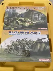 DRAGON 1:72 Sd.Kfz.251/2 Ausf.D #7348, JAGDPANZER IV L/70 MODEL TANK KITS 2PC.
