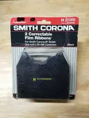 2 pack NOS Genuine Smith Corona H Series 21000 Correctable Typewriter Ribbons