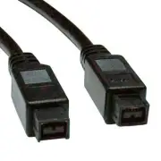 Eaton F017-010 HI-SPEED CABLE - 9 PIN FIREWIRE 800 LEFT CONNECTOR - MALE LEFT GE
