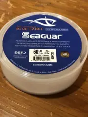 Seaguar Original Blue Label 100% Fluorocarbon Leader Material 60Lb 25yd Fishing