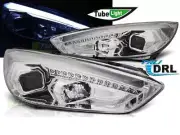 Faros delanteros para proyector for Ford Focus MK3 15-18 Chrome DRL LED Envío gr