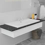 VRAXO Built-in Basin 91x39.5x18.5 cm Ceramic White -21KG,145063