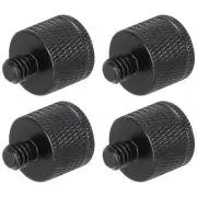 4Pcs Mic Stand Adapter 3/8 Female to M10 Male Thread Screw Adapter Aluminum A...