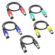 3Pin Female to Straight Male Microphone Extension Cable for Speakers Mixer