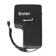 New Large USB Enter Key Button Home Office Desktop Nap Cushion Travel Pillow Reduce Stress Toys