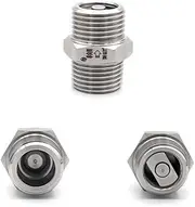 1/4" 3/8" 1/2" 3/4" 1" BSP Single Check Valve with Internal Thread and External Thread Straight 304 Stainless Steel(Male x Male,3/4")