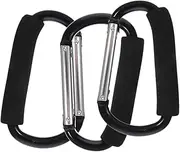 Toyvian 3Pcs Outdoor Stroller Hooks Durable for Shopping Bags Accessories Convenient Stroller Hangers for Parents The Go