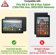 Fire HD 8 & 8 Plus Tablet (12th/10th Generation 2022/2020 Release) Pre Case for