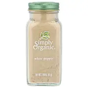 Simply Organic, White Pepper, 2.86 oz (81 g)