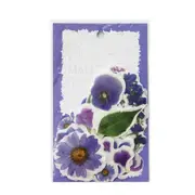 40PCS /Bag Purple Flowers & Plants Paper Sticker Adhesive Craft Notebook Computer DIY Decoration