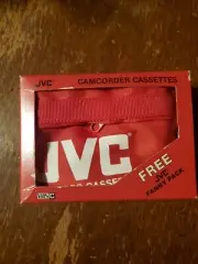 JVC VHS-C Fanny Pack New In Box Red 80s 90s Audio/Video Camcorder Cassettes VTG