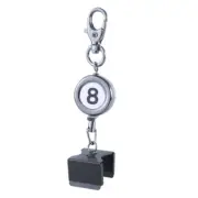 Billiard Chalks Holder Pool Chalks Holder with Retractable Keyring Pocket Pool