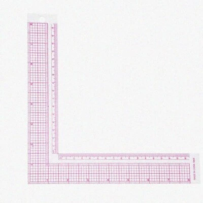 Tailor's Precision L-Square: Pro DIY Quilting & Clothing Ruler - 5808 Style