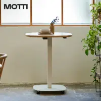 在飛比找momo購物網優惠-【MOTTI】電動升降桌｜Solo 2 單腳桌几含活動輪腳(