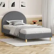 ALFORDSON Bed Frame King Single Mattress Base Platform Grey Fabric CALLA