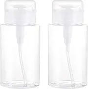 2 Pcs 200ml Alcohol Pump Dispenser Bottle Nail Polish Remover Pump Bottle Makeup Remover Pump Dispenser Acetone Toner Pump Container