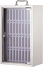 Cell Phone Locker Cabinet, Wall-Mounted Cell Phones Storage Cabinet Cell Phones Locker Box Secure and Convenient Cell Mobile Phone Locker(31 * 19 * 49cm/12 * 7 * 1
