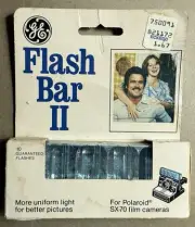 New GE Flash Bar II Bulbs 10 Polaroid SX-70 Vintage Camera NOS