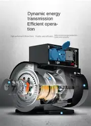 Small Generator Sets Single-phase Brush Petrol Engine Household Single，
