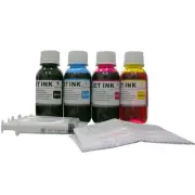 ND® Refill ink Kit for Brother LC203 LC205 printer cartridge 4x100ml+4Syringes