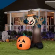 HALLOWEEN GEMMY ANIMATED REACHING SCARECROW THANKSGIVING Airblown Inflatable 7.5