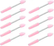 LOLIPPYY Professional Makeup Brushes Set 10pcs Silicone Lip Brush Lipstick Applicator