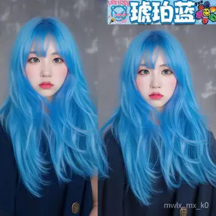 🌟臺灣出貨🌟（免運）天空藍清純僊女藍色染髮劑明顯衕款寶石藍冰藍色染髮膏學生在傢染