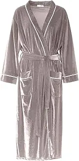 [Generic] Womens Robe Short with Hood Bathrobe Plush Long Spa Robe Fleece Bathrobe Plus Size Kimono
