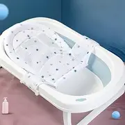 cn herb Baby Bath Mat Newborn Adjustable Bath Net Foldable Bath Protector(Bath tub not Included)