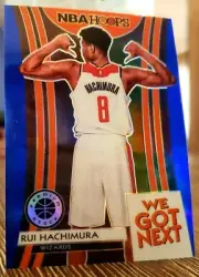 Rui Hachimura 2019-20 Panini NBA Hoops Premium Stock Blue Prizm RC "WE GOT NEXT"
