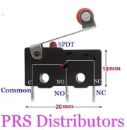 KW12-3 Mini Micro Switch Roller Lever Arm Normally Open or Normally Close SPDT