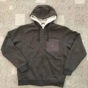 Coleman Jacket Fleece Lined Sherpa Work Hoodie Sweatshirt Full Zip $100 Men's M
